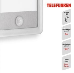 Telefunken 313904TF-LED Applique da esterno con sensore LED/16W/230V IP44