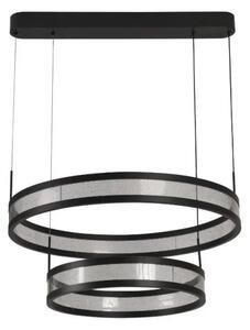 Lampadario a sospensione con filo LED dimmerabile LED/70W/230V nero + telecomando