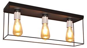 Plafoniera FINN 3xE27/15W/230V nero/cromo
