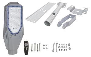 Lampione stradale LED dimmerabile con pannello solare LED/200W/20000 mAh 6500K IP65 grigio