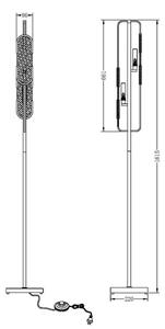 Maytoni MOD099FL-02G - Lampada con piedistallo MARMO 2xG9/40W/230V