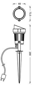 Ledvance - Lampada LED da esterno SPOT SPIKE LED/1W/12V IP44