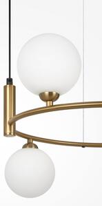 Maytoni MOD013PL-04BS1 - Lampadario a sospensione con filo RING 4xG9/25W/230V oro
