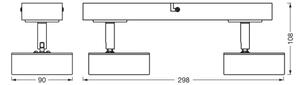 Ledvance - Faretto LED DECOR PLUTO 2xLED/4,8W/230V