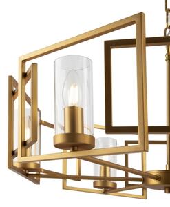 Maytoni H009PL-06G - Lampadario a sospensione con catena BOWI 6xE14/40W/230V