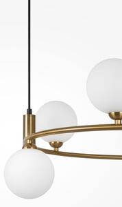 Maytoni MOD013PL-06BS1 - Lampadario a sospensione con filo RING 6xG9/25W/230V ottone