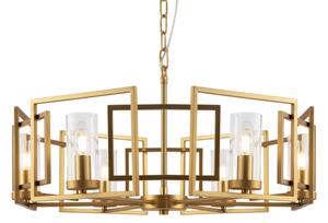 Maytoni H009PL-06G - Lampadario a sospensione con catena BOWI 6xE14/40W/230V