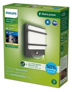 Philips - LED Applique da esterno con sensore PETRONIA LED/3,8W/230V IP44