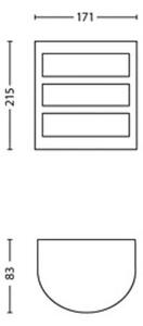Philips - Applique a LED da esterno PYTHON LED/3,8W/230V IP44
