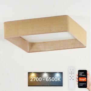 Brilagi-LED Lampada dimmerabile VELVET SQUARE LED/36W/230V Wi-Fi Tuya+telecomando marrone