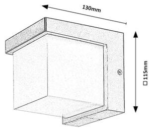 Rabalux 77095 - Applique a LED da esterno ANDELLE LED/10W/230V IP54 nero