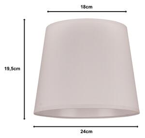 Duolla - Paralume per lampada da tavolo CLASSIC M E27 diametro 24 cm bianco