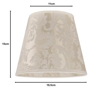 Duolla - Paralume per lampada da tavolo SOFIA XS E14 diametro 18,5 cm beige