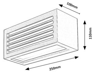 Rabalux 77100 - Applique a LED da esterno LUBLIN LED/10W/230V IP54 nero