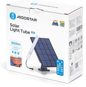 Aigostar - Tubo LED con pannello solare LED/3,2V 3000K/4000K/6500K IP65 + +TC