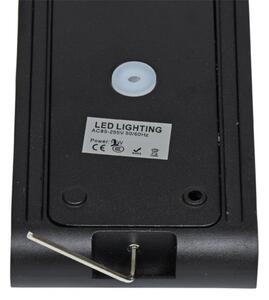 Ecolite ZFP12-CR - Applique a LED da esterno BRICK 2xLED/6W/230V IP65 nero