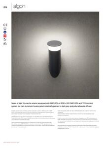 Redo 90073 - Applique a LED da esterno ALGON LED/9W/230V IP65 nero