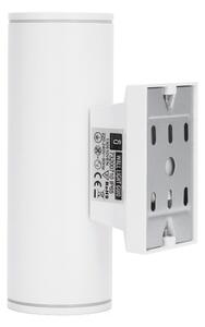 Aigostar - Applique da esterno 2xGU10/230V bianco IP65 arrotondato