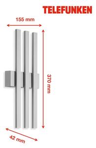 Telefunken 313304TF - Applique a LED da esterno 3xLED/4W/230V IP44