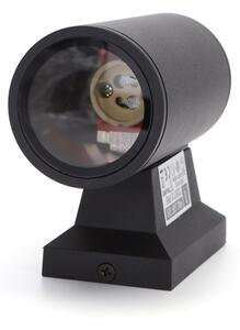 Aigostar - Applique da esterno 1xGU10/230V nero IP65 arrotondato