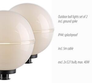 Leuchten Direkt 19324-16-2-SET 2x Lampada da esterno 1xE27/40W/230V diametro 40 cm IP44