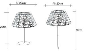 Globo 33648 - Lampada solare LED SOLAR LED/0,06W/3V 3000K IP44