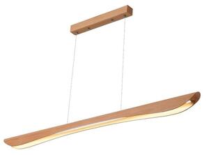 Lampadario LED a sospensione con filo LED/22W/230V 4000K 120 cm faggio/legno solido