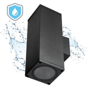 Applique da esterno 2xGU10/35W/230V IP54 quadrato nero