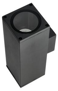 Applique da esterno 2xGU10/35W/230V IP54 quadrato nero