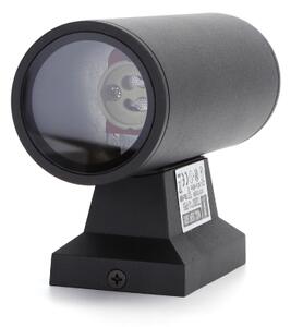 Aigostar - Applique da esterno 2xGU10/230V nero IP65 arrotondato