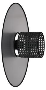 Duolla - Applique TOKYO RATTAN 1xE27/15W/230V diametro 50 cm argento/nero