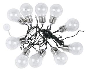 Catena LED solare 10xLED/1W/1,2V 1xAA 2 m IP44 3000K 300 mAh