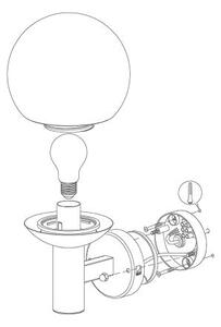 Eglo 33564 - Lampada da parete LED per esterni NISIA-C LED/9W/230V IP44