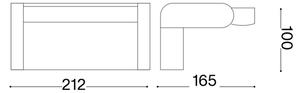 Ideal Lux - Applique a LED da esterno SWIPE LED/21W/230V antracite