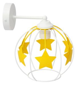 Applique per bambini STARS 1xE27/15W/230V giallo/bianco