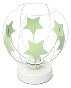 Lampada da tavolo per bambini STARS 1xE27/15W/230V verde/bianco