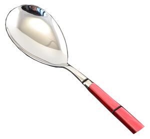Pala Risotto PERLA ROSSO 21 cm in acciaio 18/C composizione in busta di Nylon EME