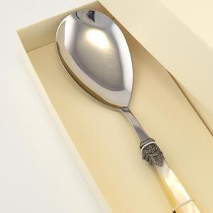 Confezione Pala Risotto NAPOLEON manicatura in acrilico con ghiera lunghezza 268 mm composizione in scatolata bomboniera serigrafata