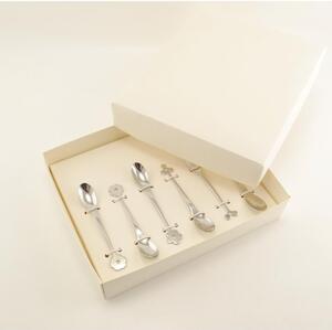 Cucchiaino Espresso e Moka CADEAU in acciaio 18.10 AISI430 112 mm finitura inox lucido in confezione bomboniera