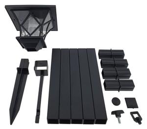 Lampada solare LED 3in1 3V LED/1,2V 200mAh IP44 nera