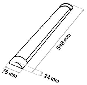 Lampada LED sottopensile QTEC LED/18W/230V 60 cm bianco