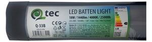 Lampada LED sottopensile QTEC LED/18W/230V 60 cm nero