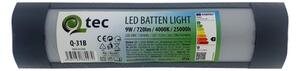 Lampada LED sottopensile QTEC LED/9W/230V 30 cm nero