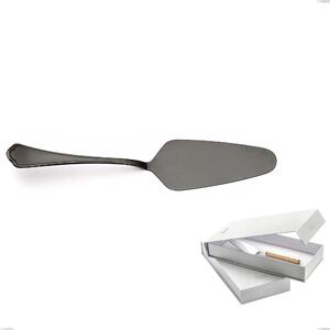Confezione a libro 1 pezzo pala torta Domus Black , Acciaio 18/10, spessore 3 mm