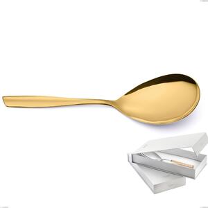 Confezione a libro 1 pezzo pala riso Eleven PVD Gold, Acciaio 18/10 lucido, spessore 2.5 mm, PVD oro