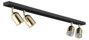 Faretto TOP 4xGU10/10W/230V nero/oro