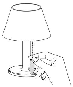 Lampada solare dimmerabile VIOLA LED/3,7V 1200 mAh IP44
