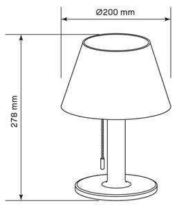 Lampada solare dimmerabile VIOLA LED/3,7V 1200 mAh IP44