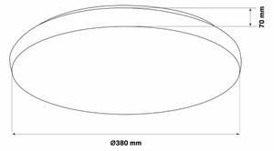 Lampada da bagno dimmerabile PIRIUS LED/48W/230V 3000-6000K IP44 + DO