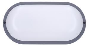 Solight WO749-G- LED Lampada da esterno LED/20W/230V 4000K IP54 grigio ovale